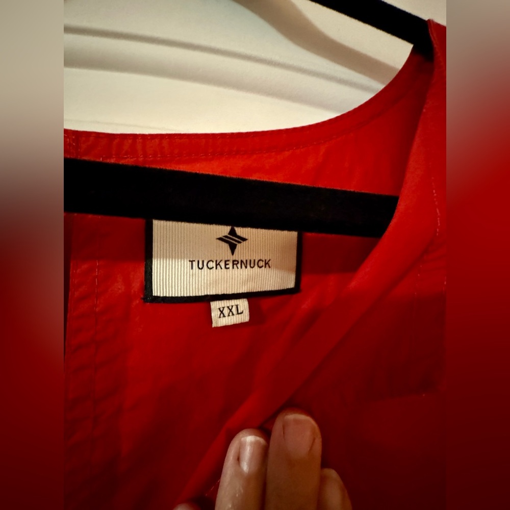 Tuckernuck Poppy and Coral Colorblock Cotton Elsie Dress XXL EUC - Picture 6 of 7